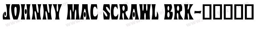 Johnny Mac Scrawl BRK字体转换
